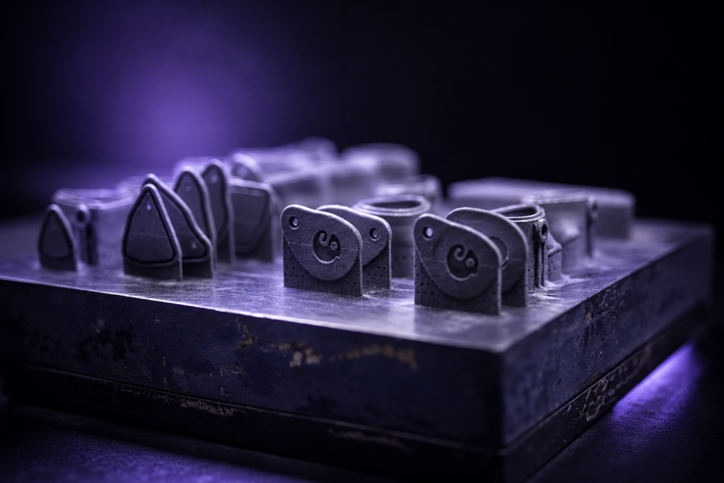 Titanium 3D production.